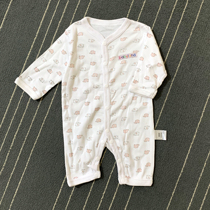 Baby one-piece clothes pure cotton baby climbing to wear thin air Breathable Newborn Long Sleeve Khacoat Spring Autumn 0-1-year-old pyjamas