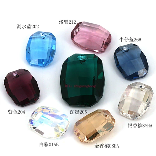 Материал DIY Подлинные ювелирные украшения Оригинальная импортная подвеска австрийская кристалл 6685 19 мм геометрическая блок -схема