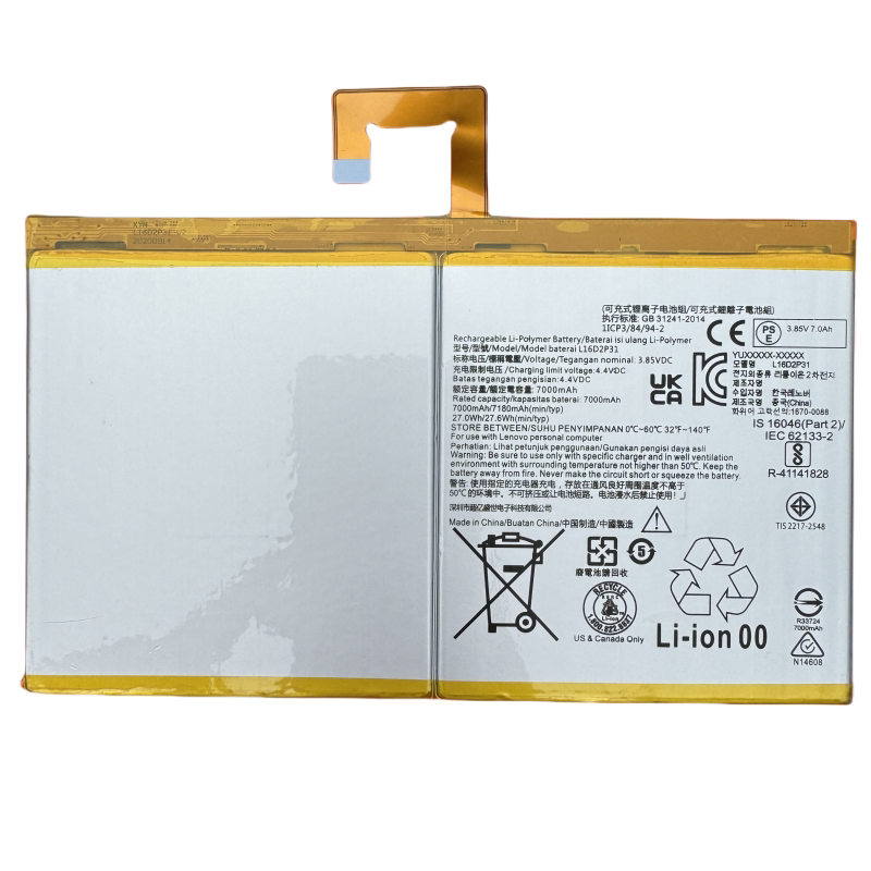 Suitable for Lenovo M10 Plus Tb-X306F Ncx306Fc Tablet Battery and Tablet Power Board Suitable for Lenovo M10 Plus Tb-X306F Ncx306Fc Tablet Battery and Tablet Power Board