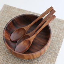 Japanese tableware spoon wooden soup spoon household spoon porridge spoon rice spoon wooden spoon