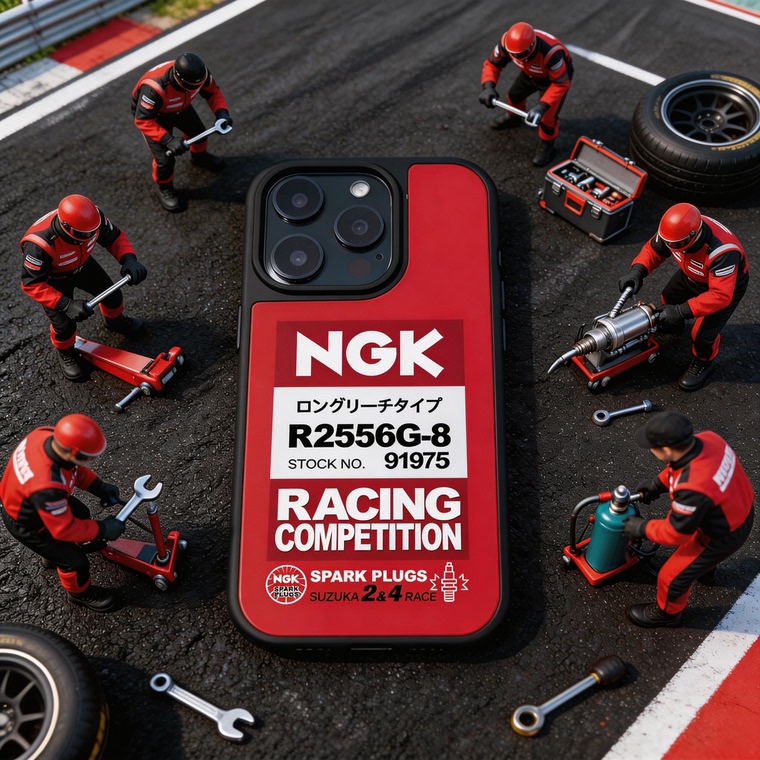 NGK Spark Plugs Racing Competition iPhone Case