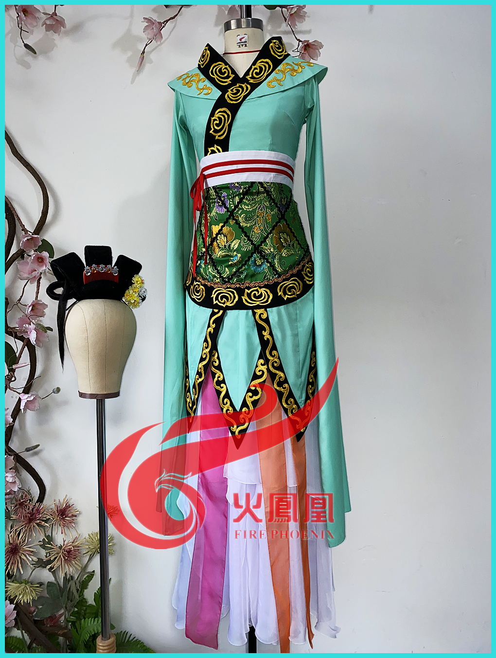 Beijing Dance Academy Han Tang Classical Dance Positive original Stepping Song Dance Costumes Dress Rehearsal for Water sleeves Custom