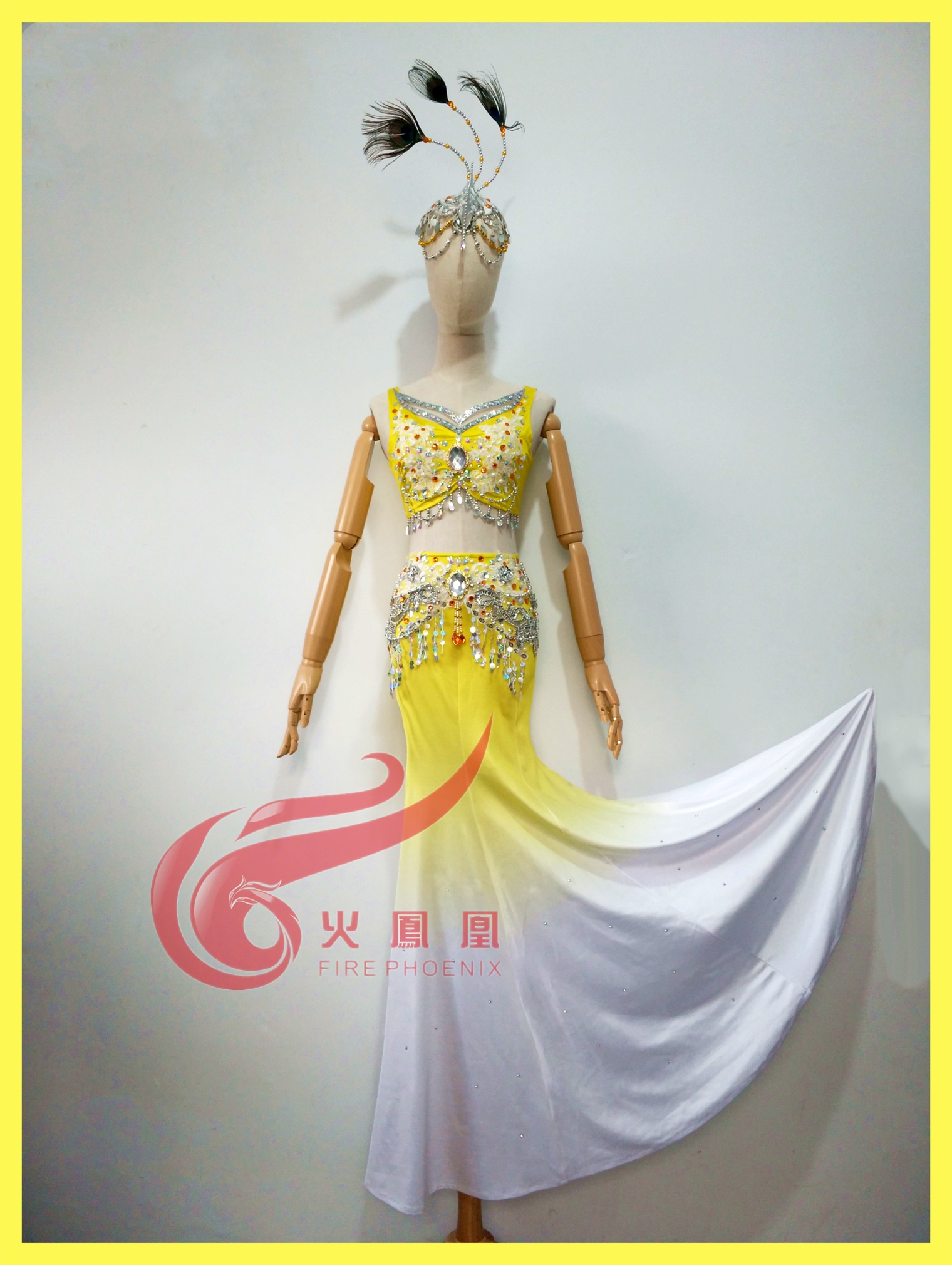 The Dai ethnic opening dance positive original Pippo Peacock lead dance costumes dress rehearsal costumes