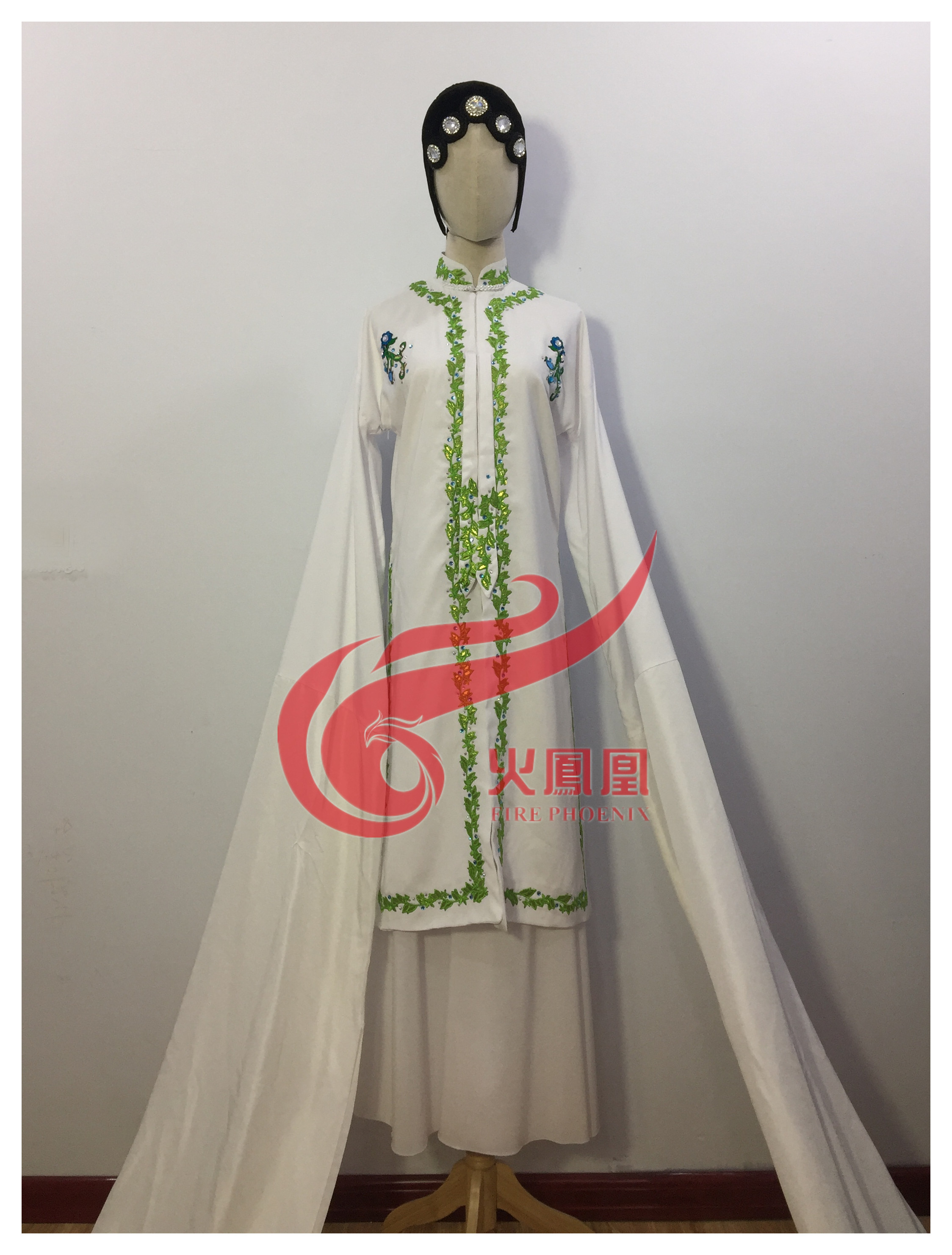 Zhejiang Normal Opera Association Opening Water Sleeveless Cloud Skirt Dance Costumes Dress Rehearsal Costumes