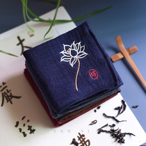 Large Kung Fu Tea Towel Clothing Water-absorbing double layer thickening Zen Embroidery China Feng Jiefang Tea Course Part