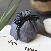 Tea cup bag portable fall-proof beam pocket rope master cup cup collection bag building cup travel thickening cloth bag