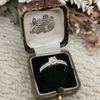 Vintage Middle Ages European Return 925 Silver Zircon Ring No. 22