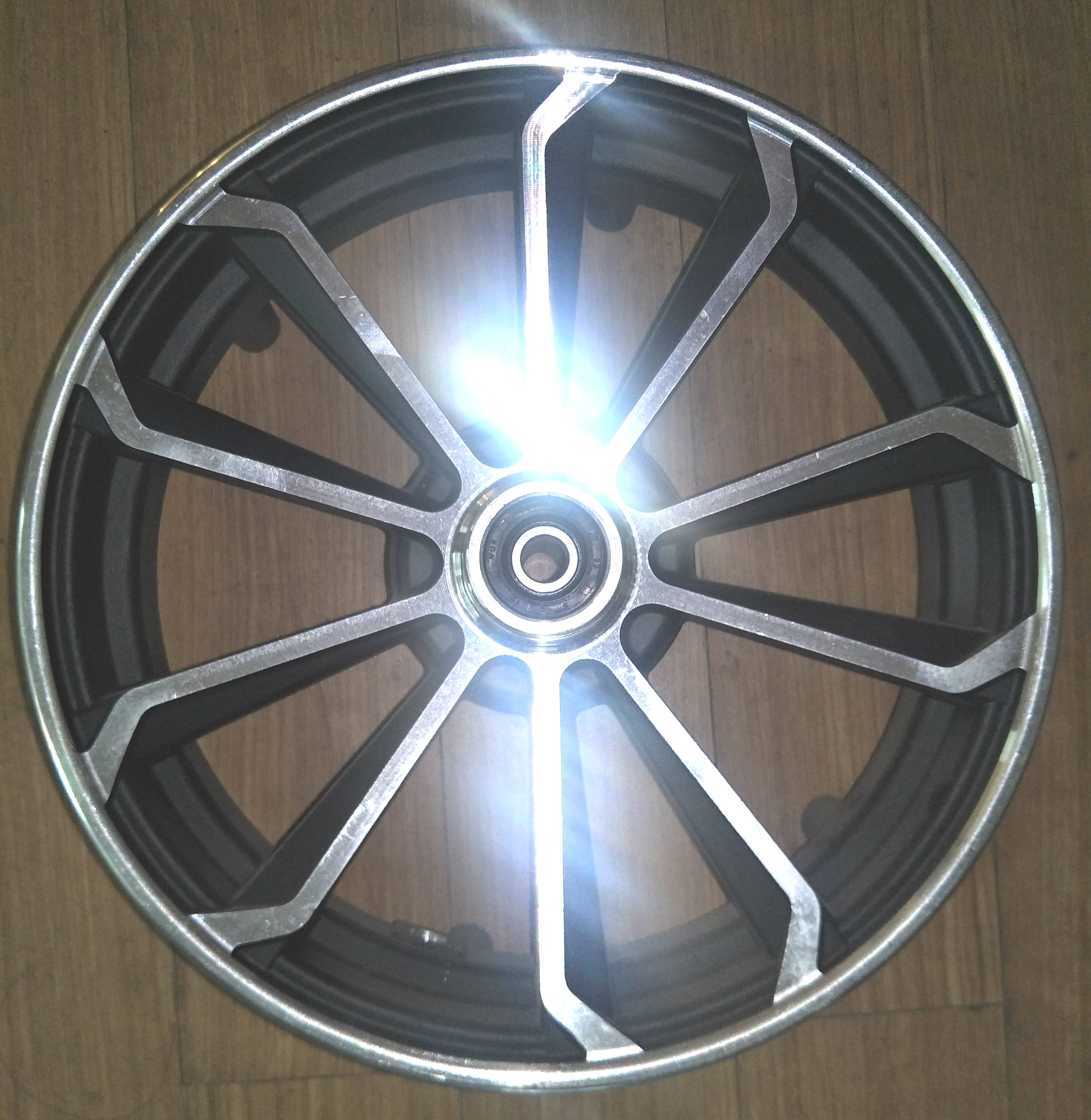 Xe điện điện bánh trước 10 inch phanh đĩa nhôm bánh xe sửa đổi vòng thép nhanh đại bàng nhỏ rùa vua tốc độ bánh xe - Vành xe máy giá bánh mâm xe vision