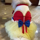 Белоснежное платье в сказке, огромная золотистошеская пограничная овчарка, Laburado Samo Mite одежда, новогоднее фото