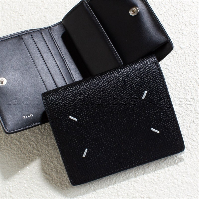 Endless Abyss Classic Grained Leather Bi-Fold Wallet with Four-Corner Stitching, Unisex Wallet, Card Holder, Coin Purse Endless Abyss Classic Grained Leather Bi-Fold Wallet with Four-Corner Stitching, Unisex Wallet, Card Holder, Coin Purse
