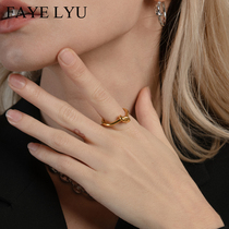 Cold wind knotted thin ring ring female simple single personality ins non-fading joint index finger ring ring ring ring