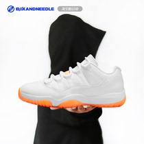 Compass AIR Jordan 11 LOW AJ11 White Orange Women Sports Low Help Basketball Shoes AH7860-139