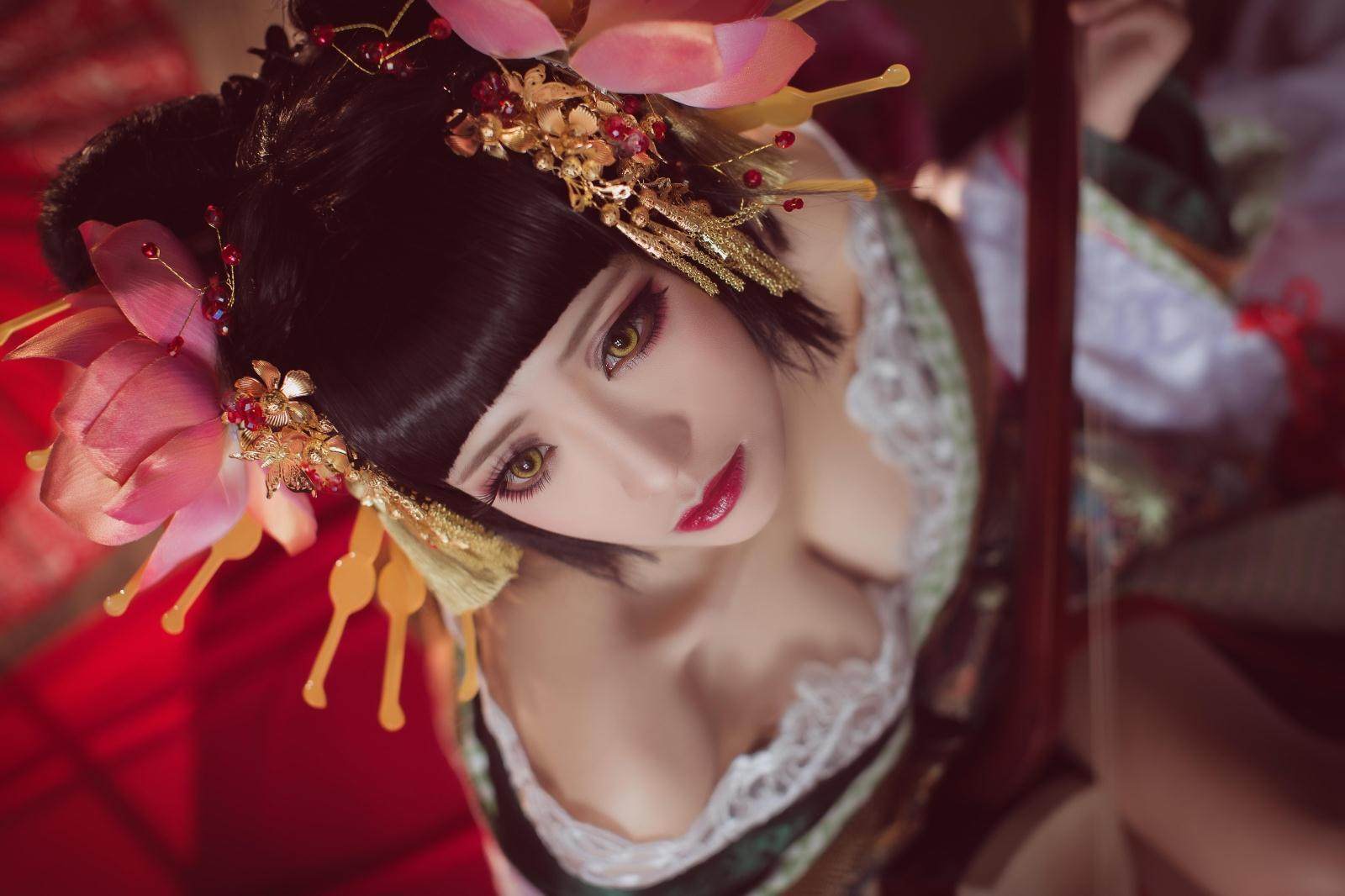 水漾竹竹 ZONE-00 沖野真夜子 花魁 着物 コスプレ ステージ服演出服