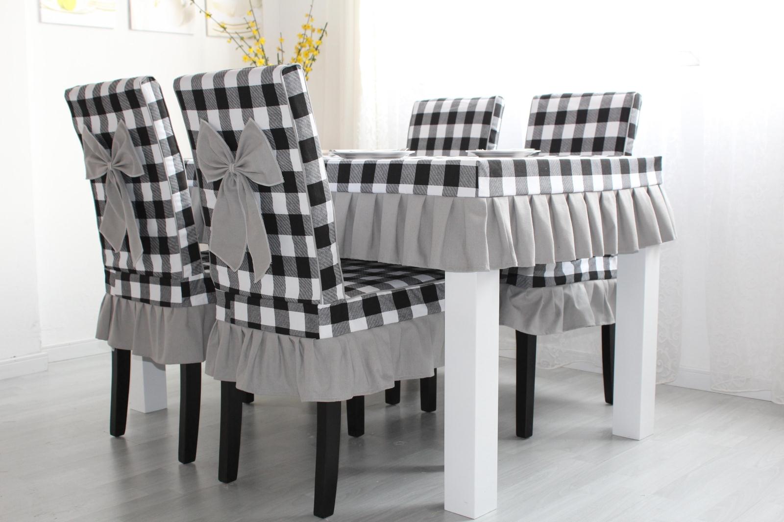 Vải cotton bàn ăn và ghế bọc bộ mảnh bìa bọc ghế bọc ghế đệm chống trượt bàn cà phê đặt bàn vải lưới khăn trải bàn hội nghị đẹp