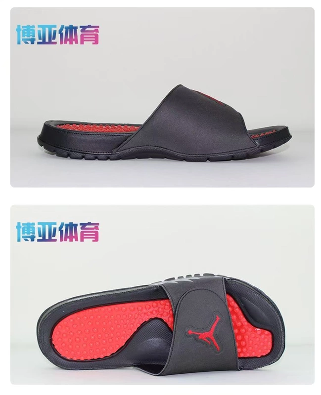 Boya Sports JORDAN RETRO Đen Đỏ AJ5 Joe 5 Dép đi trong nhà cho nam 555501-012 - Dép thể thao