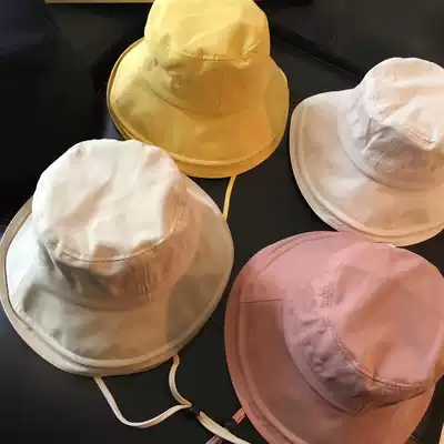 Push a single product Korean single ~ fashionable and face-showing small spring and summer BI equipped with sunscreen hat wide brim sunshade fisherman hat