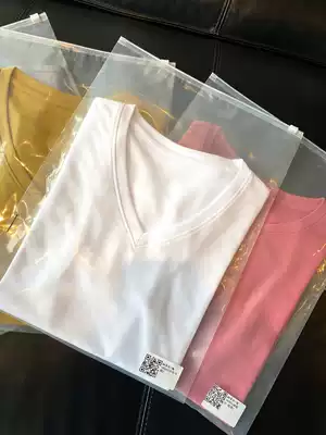 More into a few colors big welfare ~ high quality orchid modaer cotton wild ladies T-shirt short sleeve round V neck New