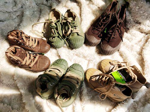 Foreign trade export children's shoes canvas shoes Zhongbang low-top off-road shoes outdoor toe waterproof