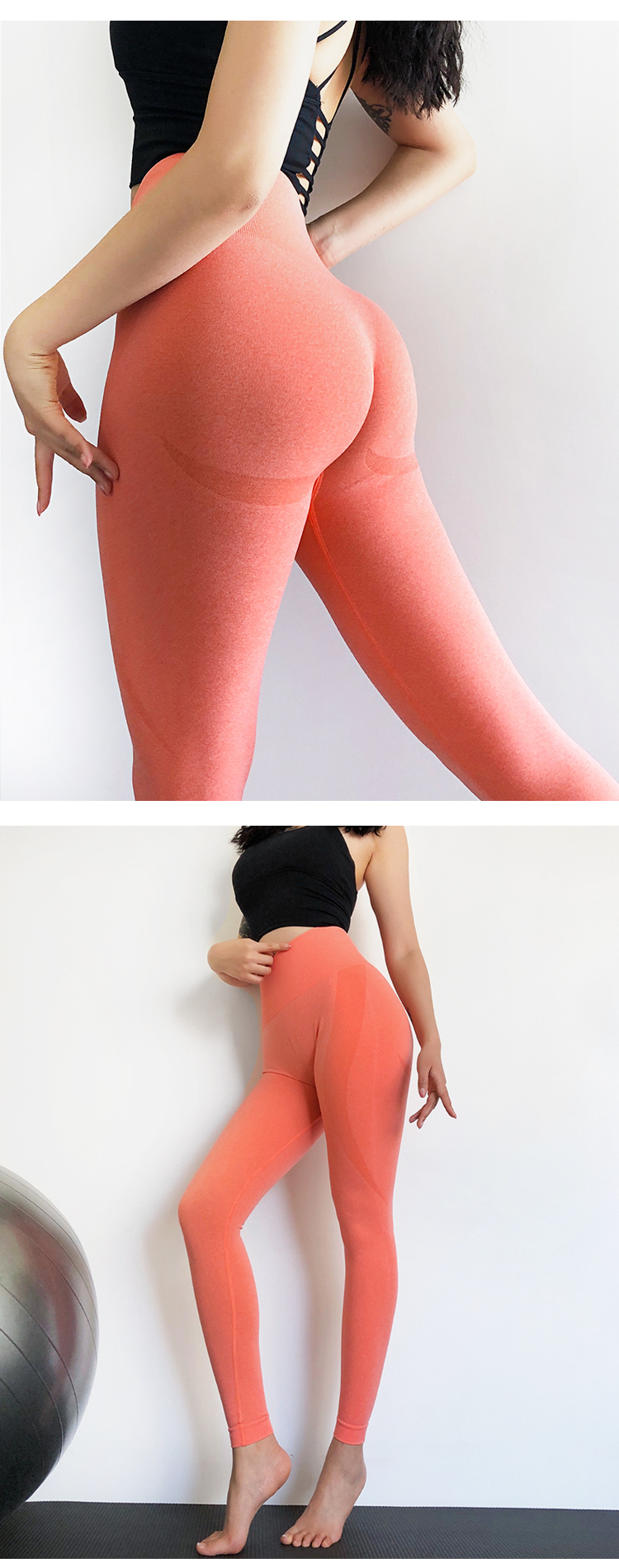 Seamless Knitted High Elasticity Yoga Leggings NSXER80836