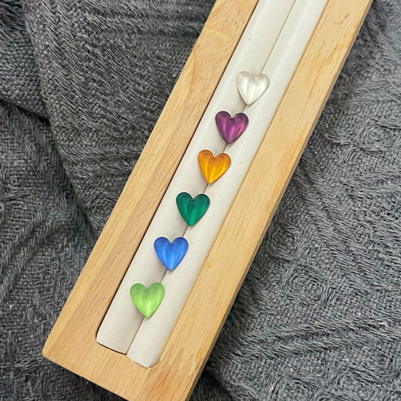 【2893】Austrian Imported Swarovski Crystal Nail Art Rhinestones Balloon Heart 10mm Frosted Original Flat-Back Rhinestones Heart Shape