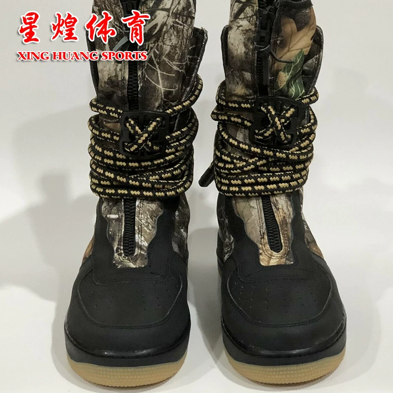 Реалтри X SF Air Force1 Hi Falconium Камуфляж Мужские кроссовки AA1128-004