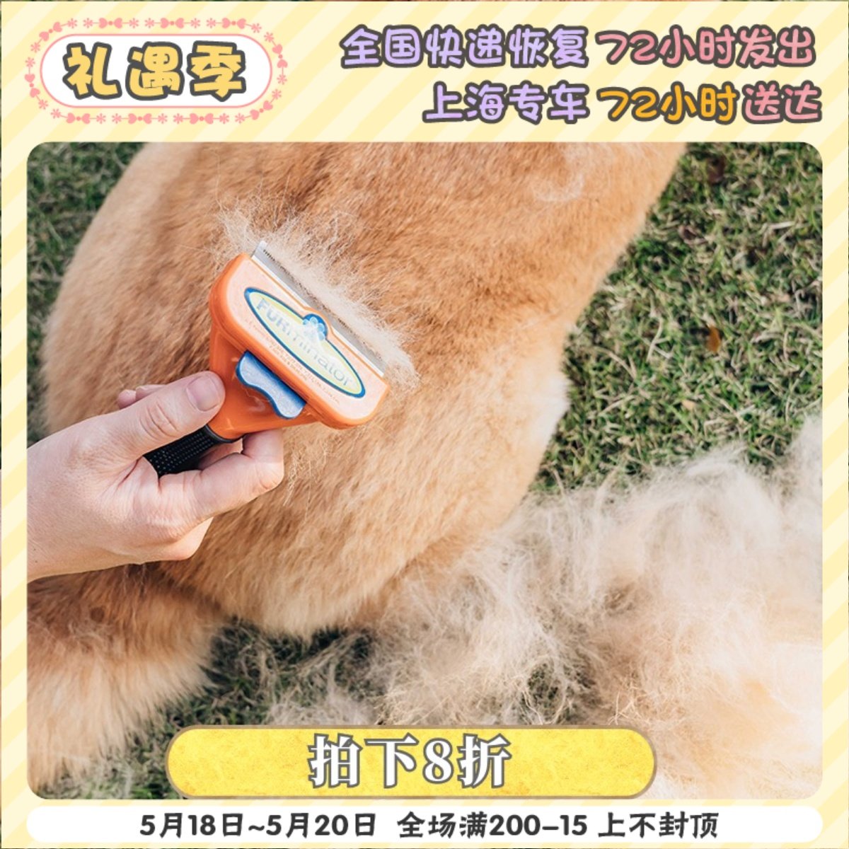 Herburn store Fumeinette cat dog with fur comb pet comb to float fur cat dog comb chai dog comb