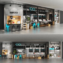 Crowdsmiths Workshop ZJF LOFT Industrial Wind Eye Mirror Store Shelves Display Shelf by Wall Display Ink Mirror Water Taichung Island