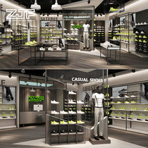 Crowdsmiths Workshop ZJF Sports Casual Shoes Shop Shelves Display Racks New Image Mall Furnishing Design Effect
