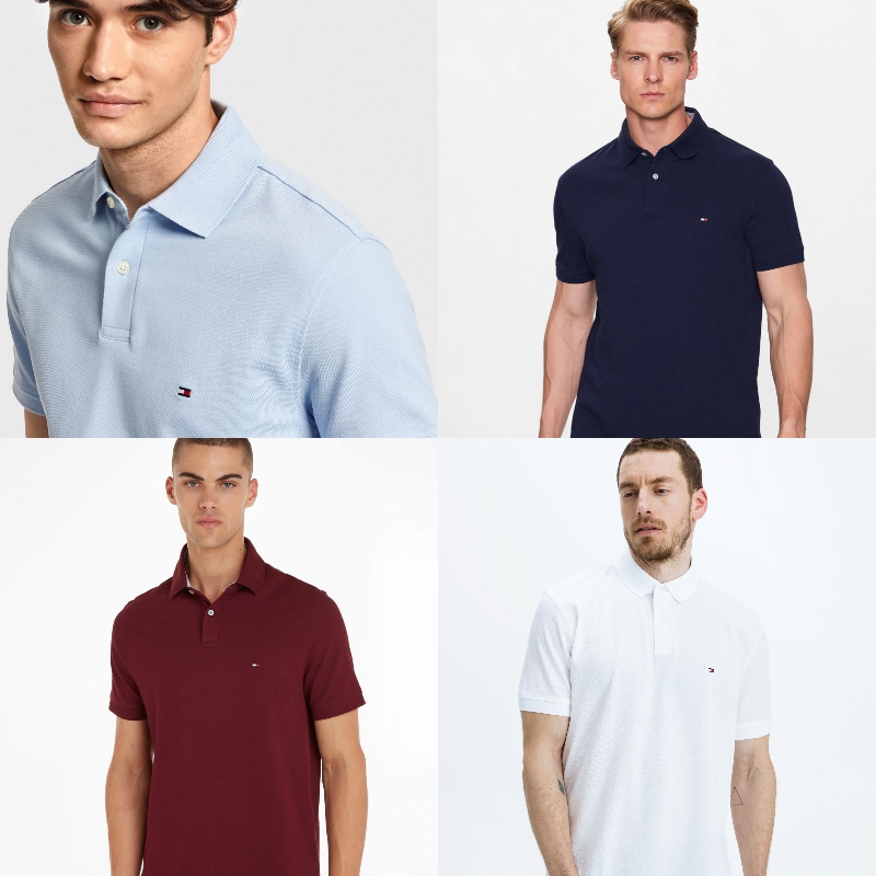 【In-Stock for Quick Delivery】Authentic Men's Standard Version Polo Shirt, Solid Color, Tommy Hilfiger 【In-Stock for Quick Delivery】Authentic Men's Standard Version Polo Shirt, Solid Color, Tommy Hilfiger