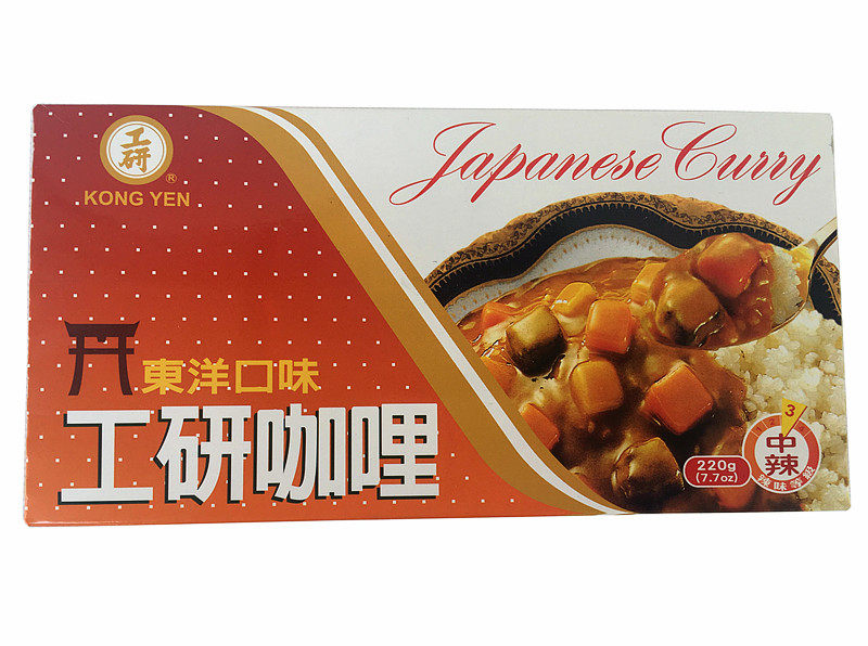 Taiwan food industry curry curry Tooyang flavors spicy 220g
