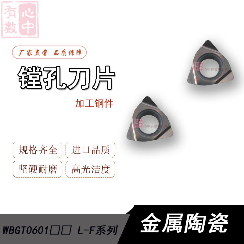 Fine boring blade WBGT060102 WBGT060104 L-F TN60 Cermet boring small inner hole