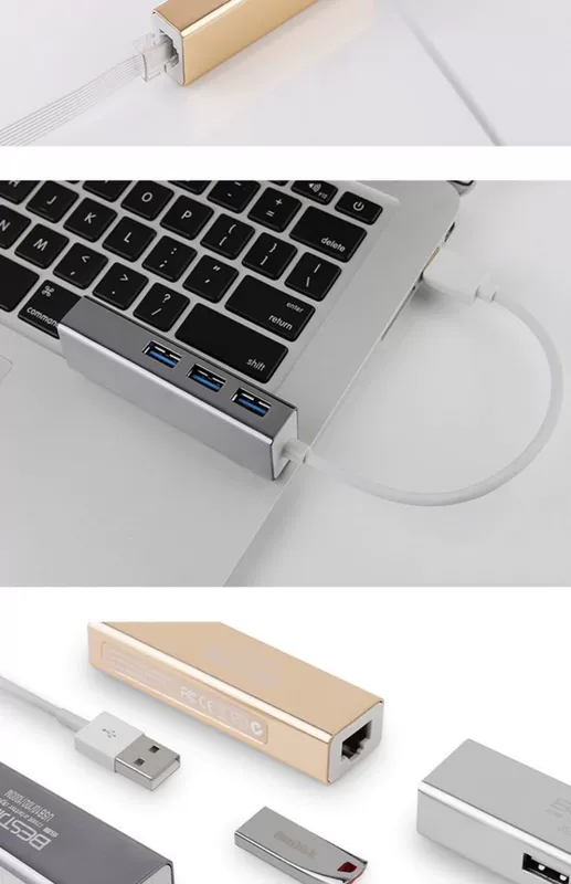 Millet pro15.6 inch máy tính xách tay air13 máy tính USB card mạng chuyển đổi 12.5 phụ kiện cáp mạng - USB Aaccessories