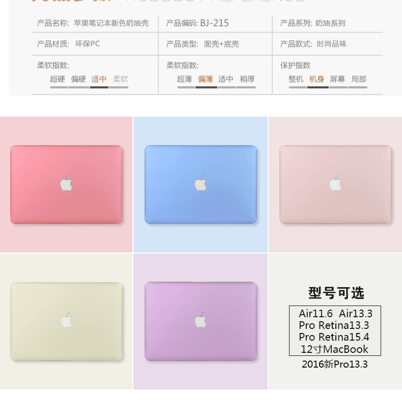 Mac apple máy tính xách tay macbook máy tính air13 inch vỏ bảo vệ pro13.3 vỏ 11 phụ kiện 12 bộ của 15