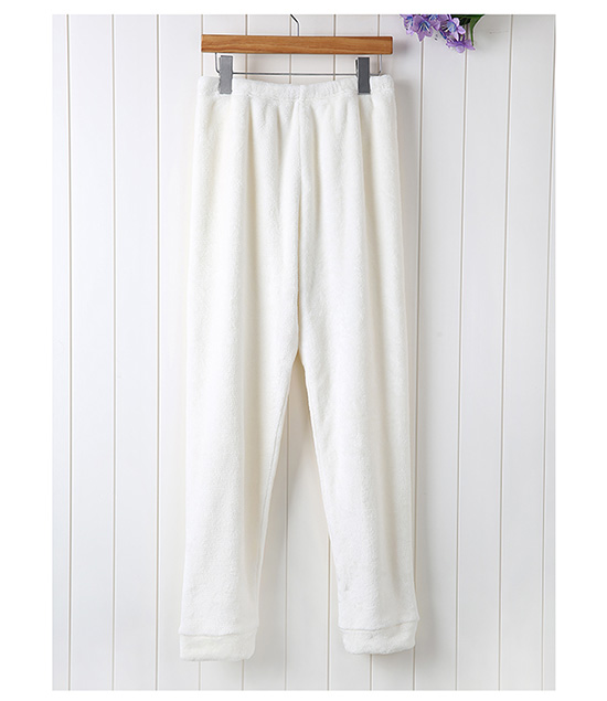 Quần nhung nhung nam dày mùa thu và mùa đông eo ấm nhà quần rộng kích thước flannel thu nhỏ nhung nhà quần thể thao nam