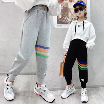 Girl Pants Spring Autumn Clothing Fashion Foreign Air Childrens Pants Girl Loose Korean Version Sports Pants Spring Style Casual Long Pants