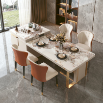 Rockboard Island Terra table One integrated finished product light extravagant modern extremely minimalist living-room Multi-functional retractable Kitchen Mid Island Desk Cabinet