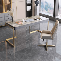 Will-style Light Lavish Rockboard Desk Designer Office Table Modern Minima Bright Light Rockboard Office Computer Desk Desk