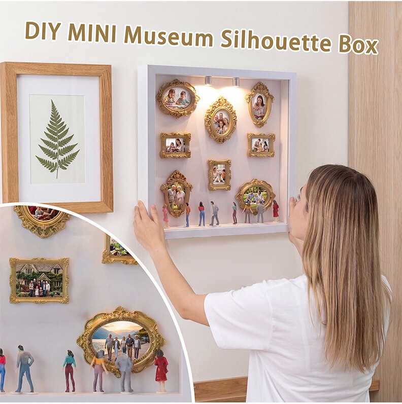 Cross-Border Hot-Selling DIY Mini Museum Silhouette Box Valentine's Day Birthday DIY Mini Museum Box Cross-Border Hot-Selling DIY Mini Museum Silhouette Box Valentine's Day Birthday DIY Mini Museum Box