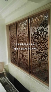 Stainless steel carved partitions, custom metal lattice, stainless steel screens, stainless steel decoration projects