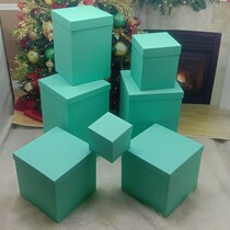 Extra large Tiff gift box square Christmas birthday gift decoration airdrop box basketball snacks can be customized