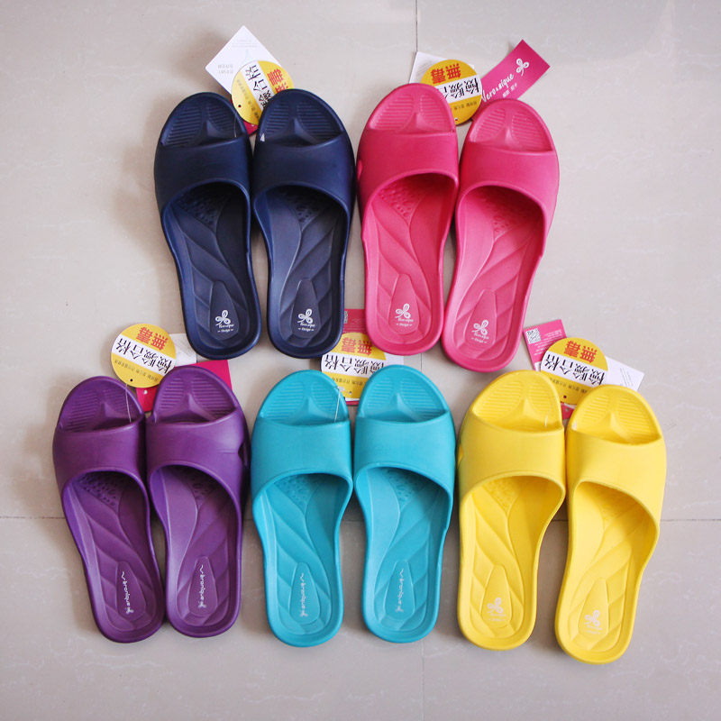 Taiwan eva slippers thick bottom non-slip deodorant bathroom mute lightweight men and women summer sandals