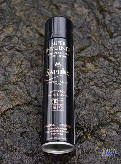 Spot France Saphir Shafiya black gold series waterproof spray waist-to-hip leather suede fur use