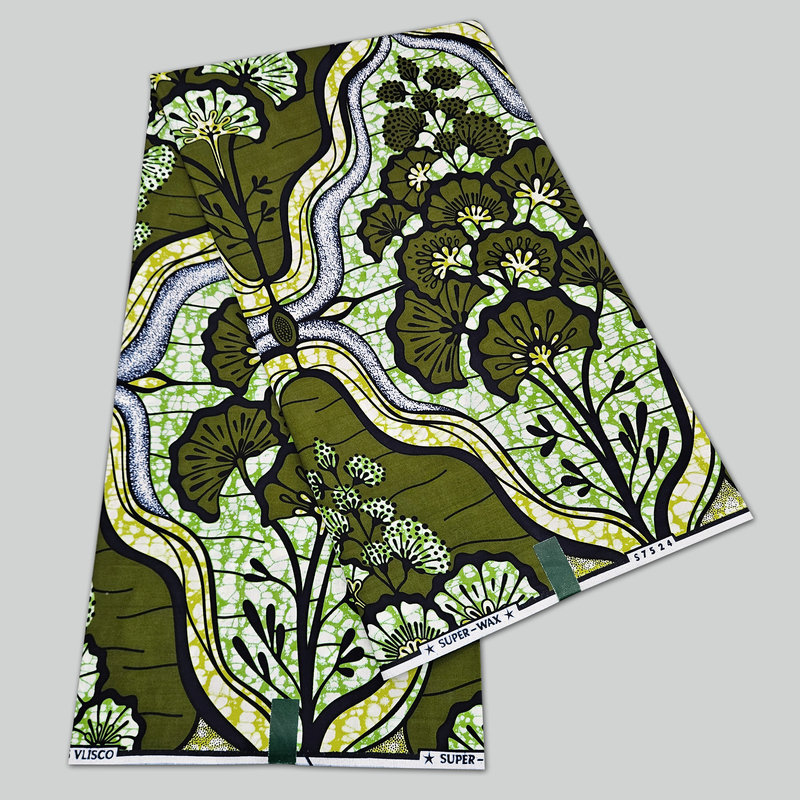 Golden Sand African Batik Fabric Super Dutch Wax Fabric 100% Cotton Clothing Fabric 6 Yards Batik Fabric Super Wax