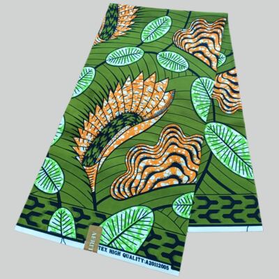polyester African Wax Fabric 1 yard double-sided printed wax fabric