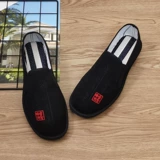 Слипоны, туфли, с вышивкой, китайский стиль, мягкая подошва