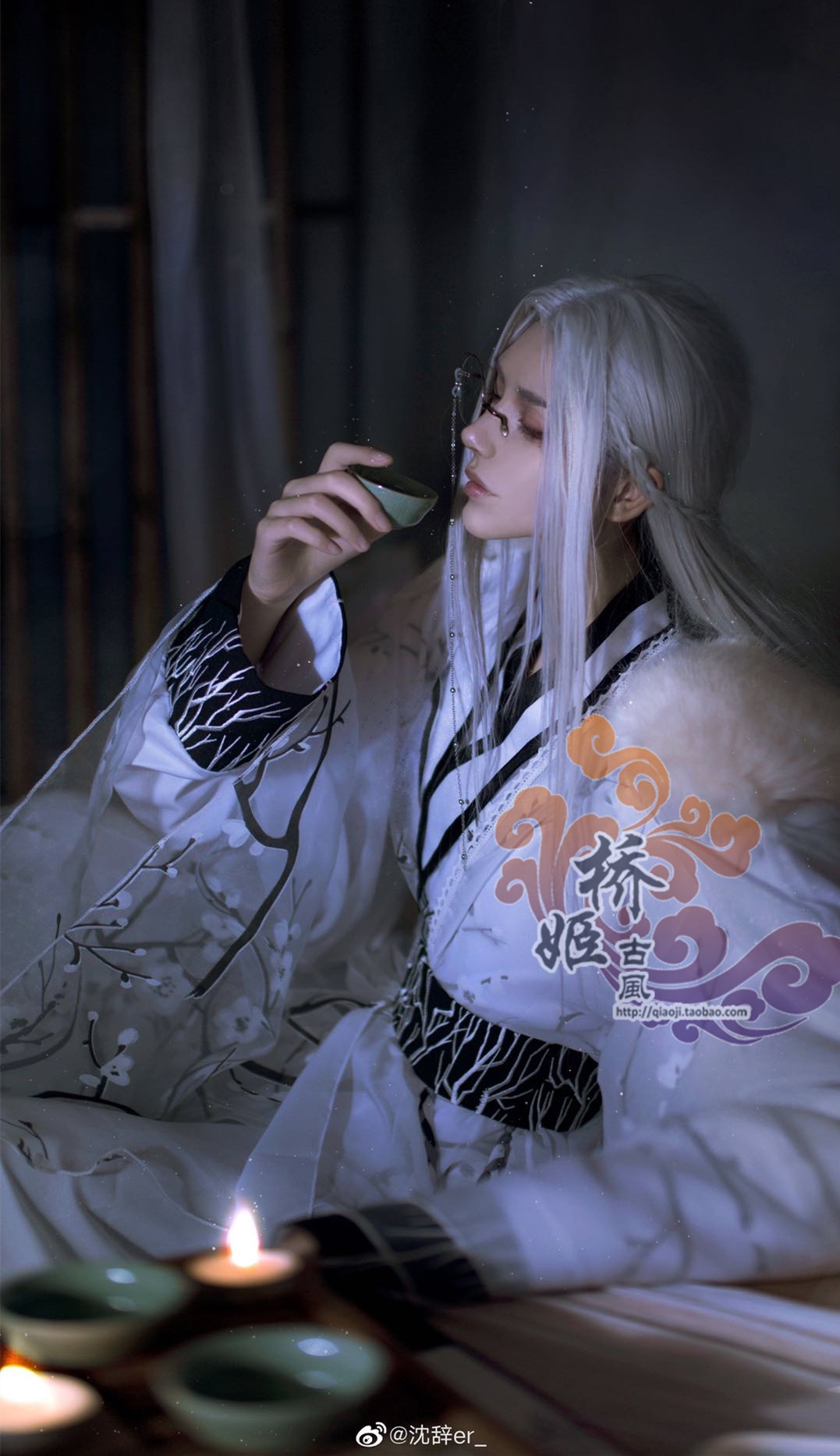 Double plum can come out of plum with snow Plum Hanxue Gu Yun Gu Shuai cos ancient wind kill wolf Erha Bridge Ji ancient wind