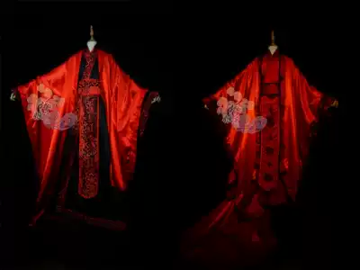 Night search for joy magic road cos wedding dress ancient costume universal wedding dress toast Chinese style wedding costume