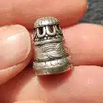 Tibetan old silver water pagoda Tibetan Buddhist beads hand string pagoda bag Old Fidelity