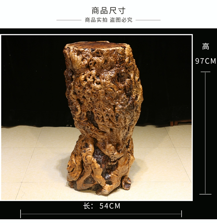 Bộ sưu tập Root Art Zaomu Root khắc Kết cấu hoa độc đáo Khung gỗ tự nhiên Rắn gốc Cây cơ sở bonsai Trang trí nhà - Các món ăn khao khát gốc