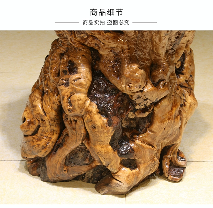 Bộ sưu tập Root Art Zaomu Root khắc Kết cấu hoa độc đáo Khung gỗ tự nhiên Rắn gốc Cây cơ sở bonsai Trang trí nhà - Các món ăn khao khát gốc